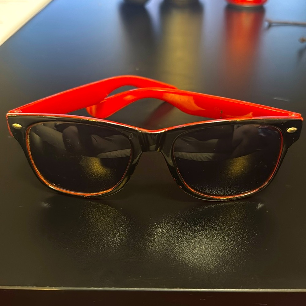Stylish Black and Red Sunglasses